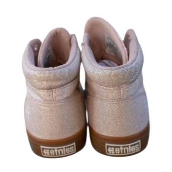 Etnies Girls Sz 2 Scout Hi Top Shoes Light Pink Canvas Sneakers - Picture 3 of 11